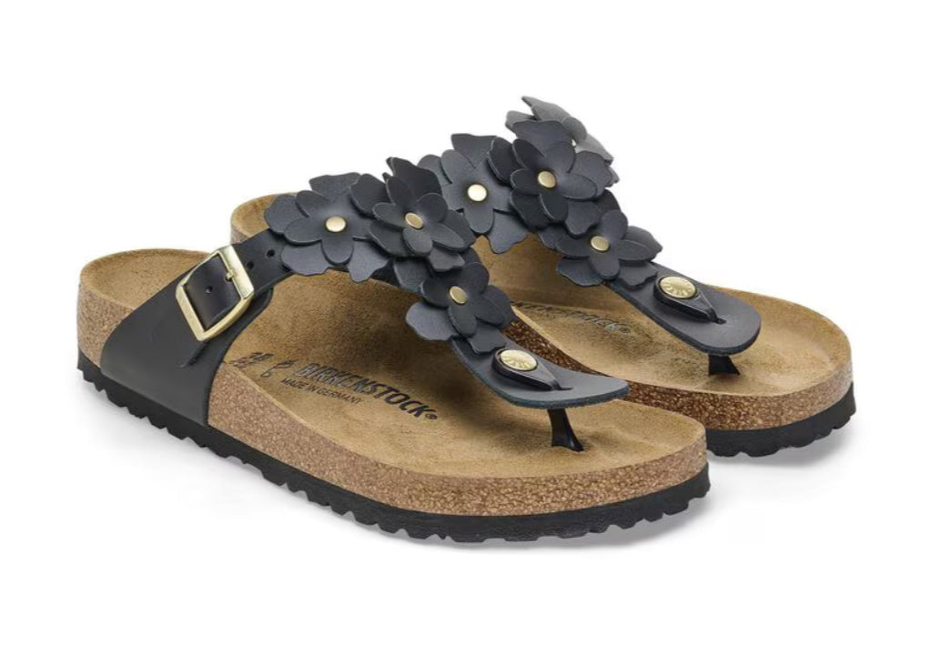 Birkenstock Gizeh Flower Embellishment Black 1026693
