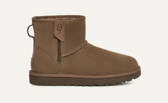 UGG Classic Mini Bailey Zip Boot Hickory 1151230