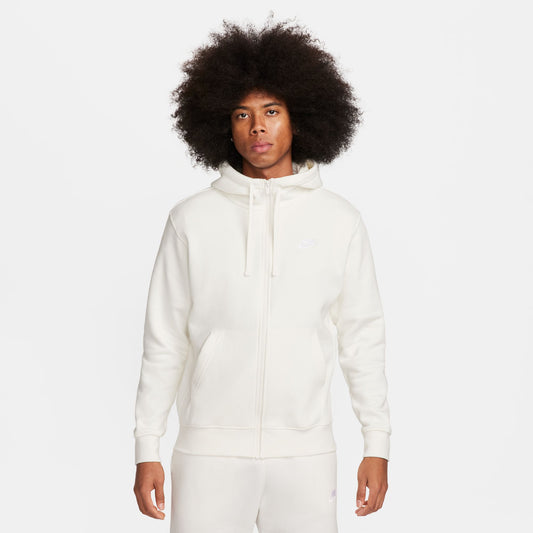 Nike Sportswear Club Full-Zip Hoodie Fleece Sail BV2645-133