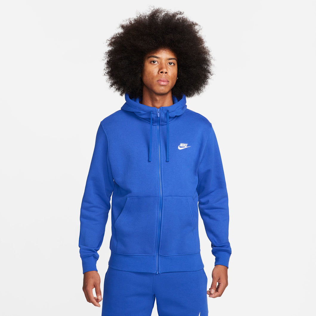 Nike Sportswear Club Full-Zip Hoodie Fleece Game Royal BV2645-480