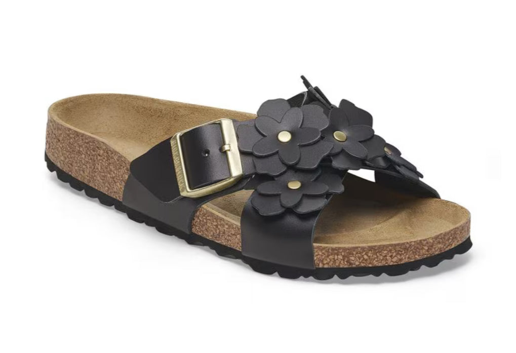 Birkenstock Siena Flower Embellishment Black 1026734