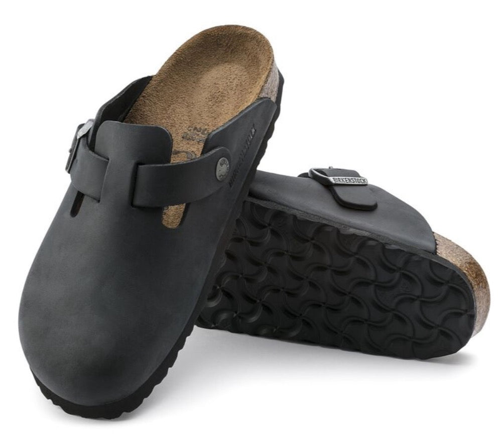 Birkenstock Boston Oiled Leather Black 0059461 Perplex Shoeplex