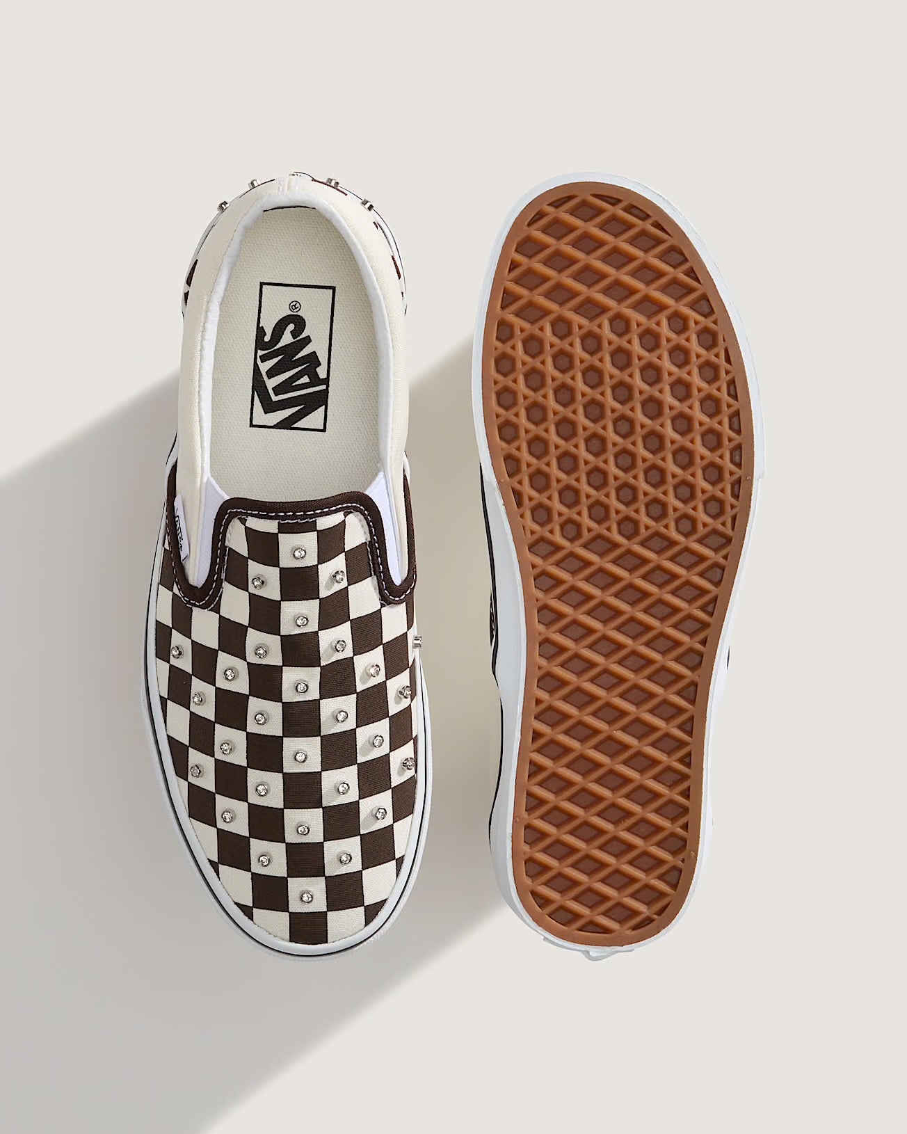 Vans Classic Slip On Checkerboard Rhinestone Demitasse VN000D6Y3N1