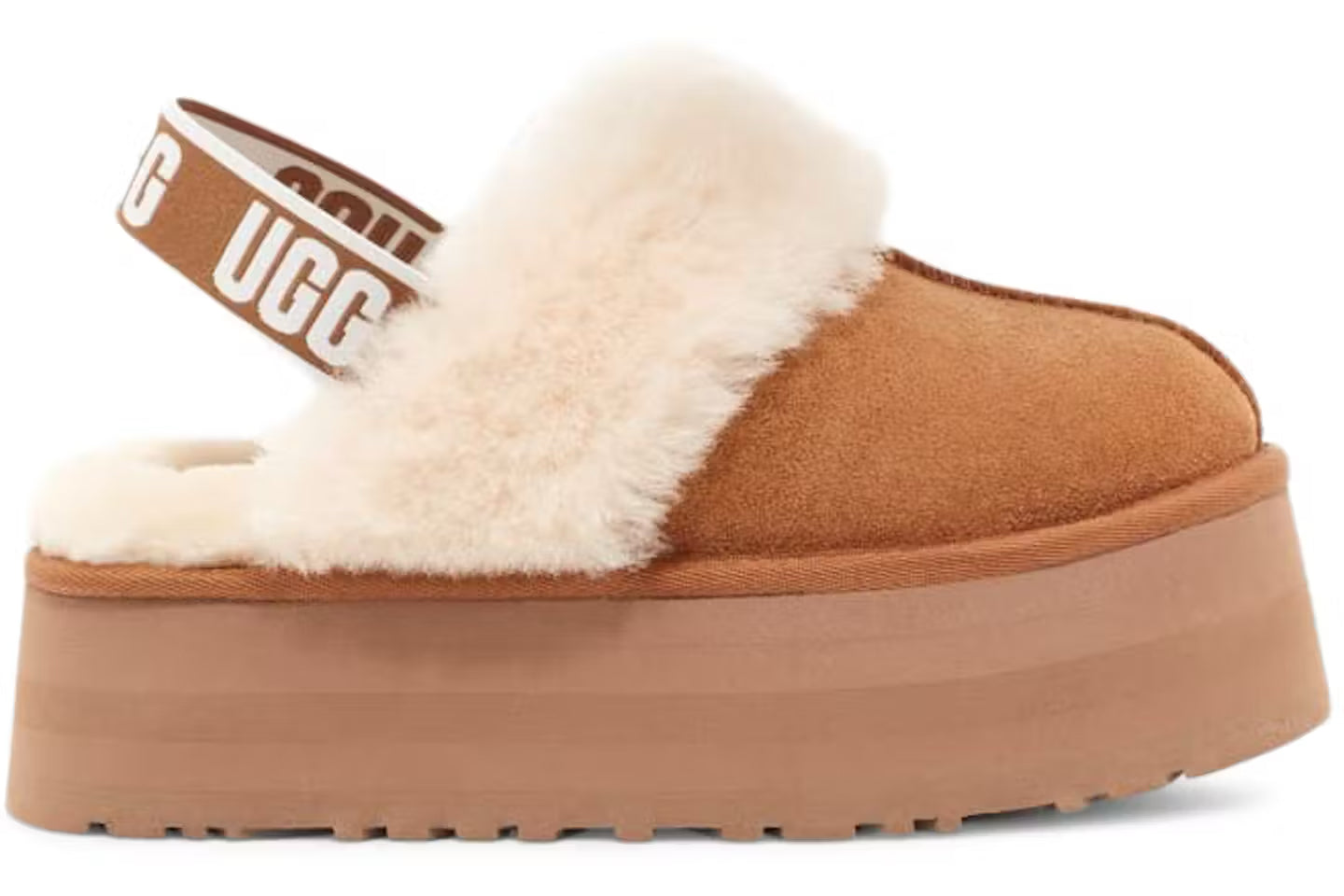 UGG Funkette Hausschuh Chestnut 1113474