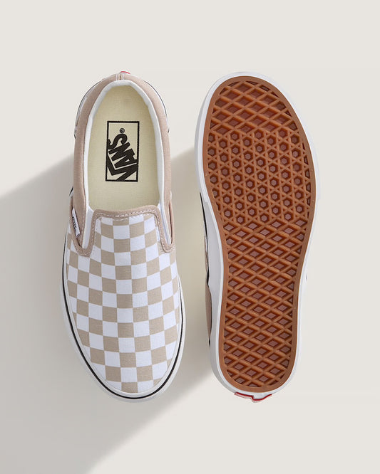 Vans Classic Slip On Checkerboard Mushroom White VN000D6YH2B