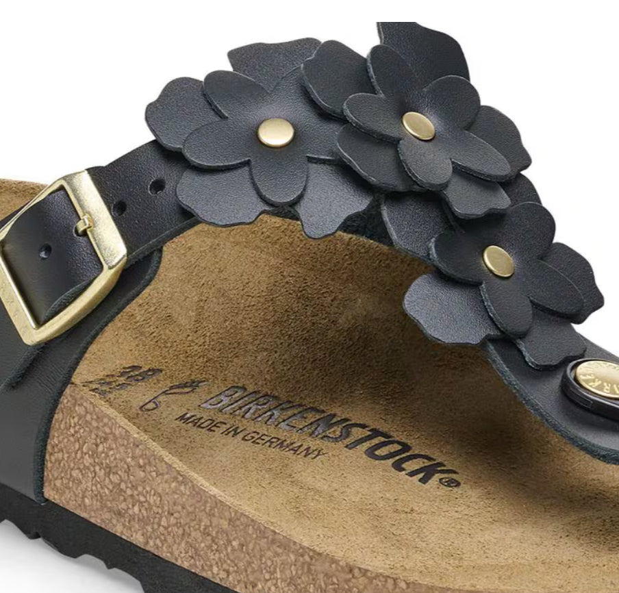 Birkenstock Gizeh Flower Embellishment Black 1026693