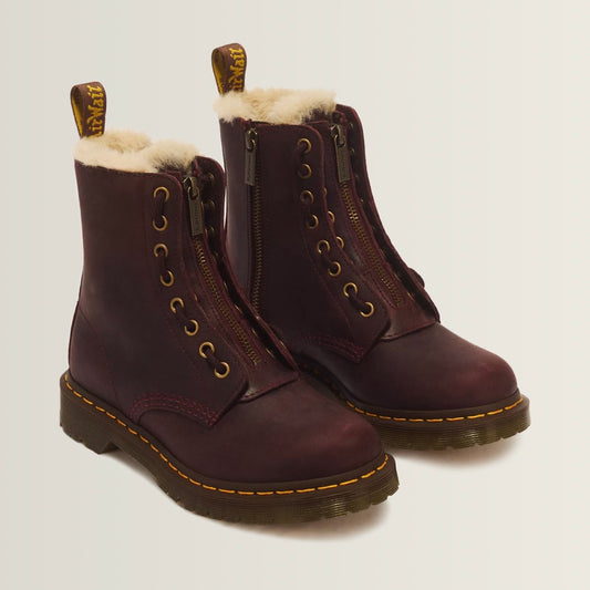 Dr.Martens 1460 Serena Zip Crazy Horse Cherry Red 43565600
