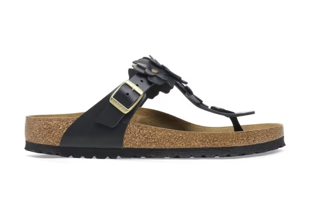 Birkenstock Gizeh Flower Embellishment Black 1026693