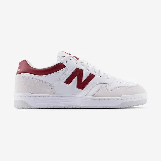 New Balance BB480LIR White Darkred