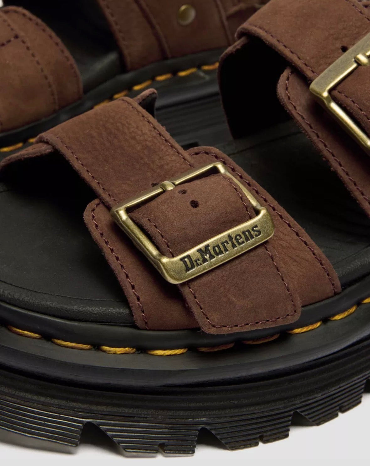 Dr.Martens Zebzag Sandale Sepia Brown Tumbled Nubuck 42853200