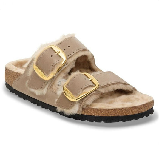 Birkenstock Arizona Big Buckle Shearling Tabacco Brown 1030435