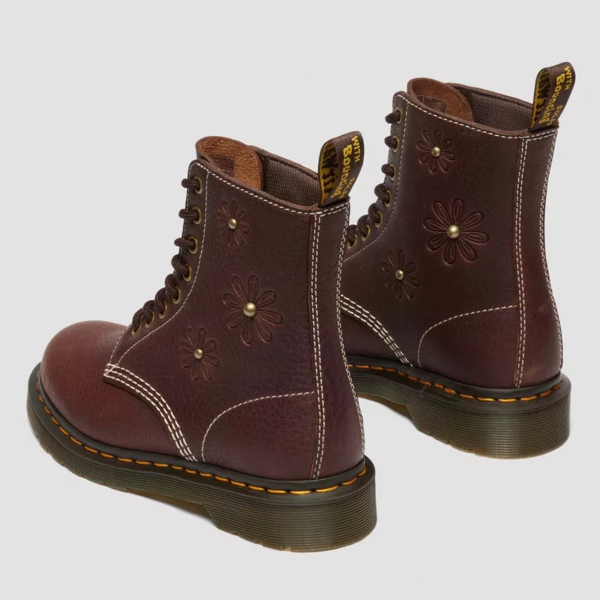 Dr.Martens 1460 Pascal Flower Dark Brown Grizzly 42420200