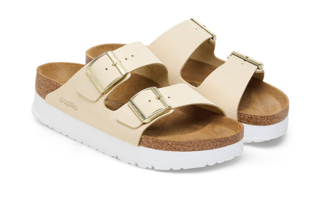 Birkenstock Arizona Flex Platform Ecru 1026924