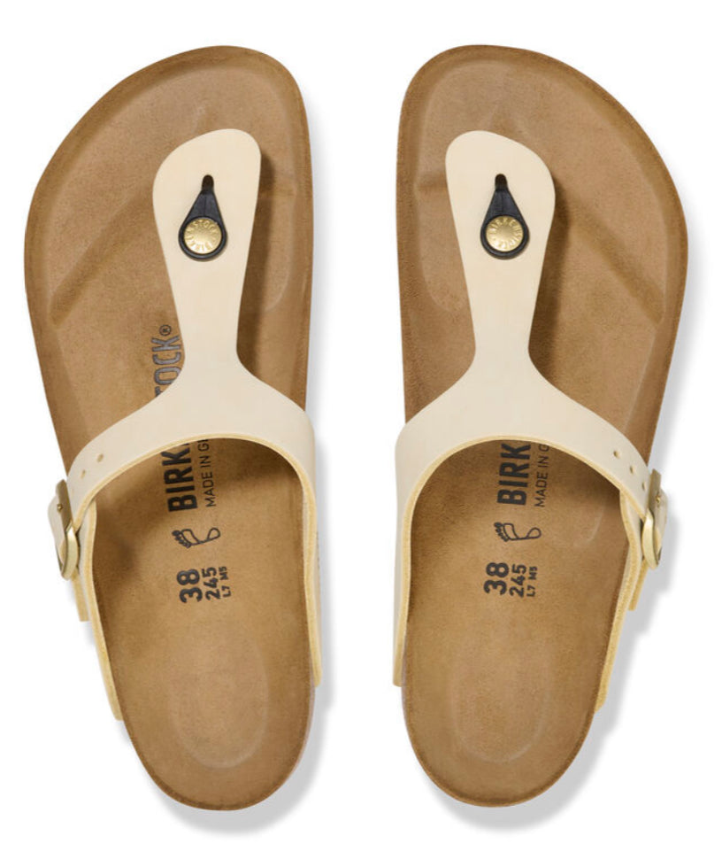 Birkenstock Gizeh Nubuk Leather Ecru 1026558