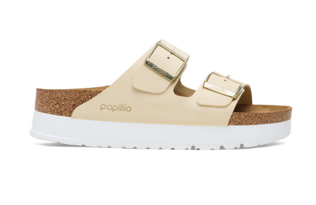 Birkenstock Arizona Flex Platform Ecru 1026924