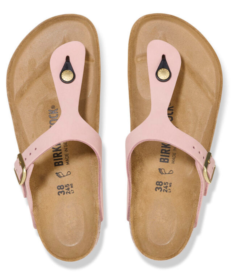 Birkenstock Gizeh Nubuk Leather Soft Pink 1026518 Perplex Shoeplex