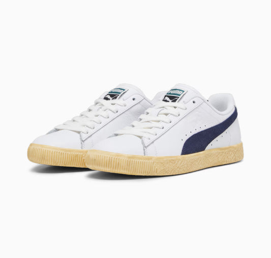 PUMA Clyde Vintage Sneaker white navy 394687-01
