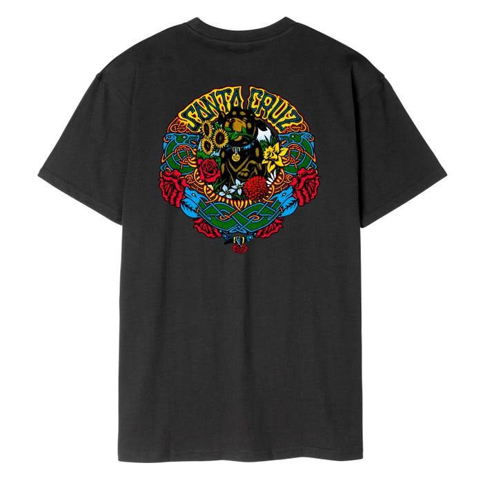 Santa Cruz Dressen Mash Up Opus T-Shirt Black White Cobalt