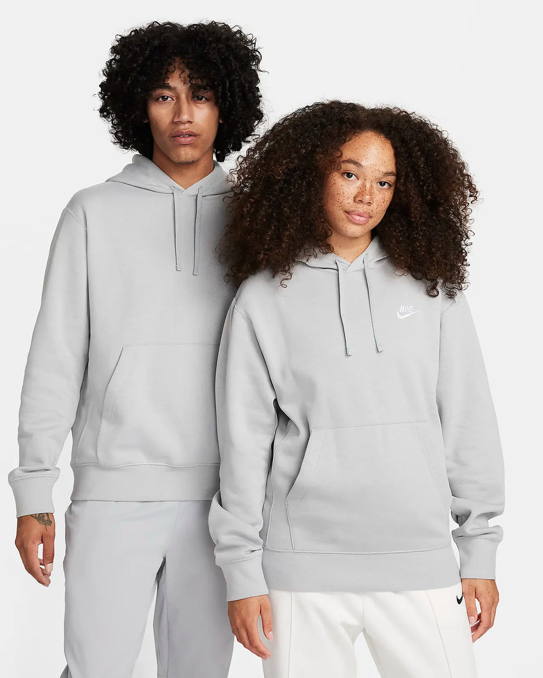 Nike Sportswear Club Pullover Hoodie Fleece Light Smoke Grey BV2654-077