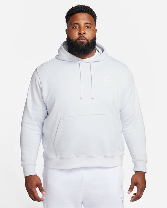 Nike Sportswear Club Pullover Hoodie Fleece Football Grey BV2654-085