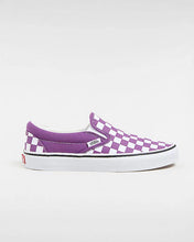 Lade das Bild in den Galerie-Viewer, Vans Classic Slip On Checkerboard Color Theory Purple Magic VN000BVZ1N8
