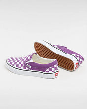 Lade das Bild in den Galerie-Viewer, Vans Classic Slip On Checkerboard Color Theory Purple Magic VN000BVZ1N8
