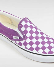 Lade das Bild in den Galerie-Viewer, Vans Classic Slip On Checkerboard Color Theory Purple Magic VN000BVZ1N8
