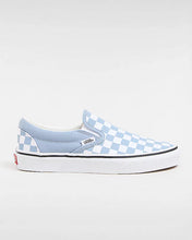 Lade das Bild in den Galerie-Viewer, Vans Classic Slip On Checkerboard Color Theory Dusty Blue VN000BVZDSB
