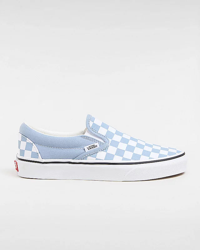 Vans Classic Slip On Checkerboard Color Theory Dusty Blue VN000BVZDSB