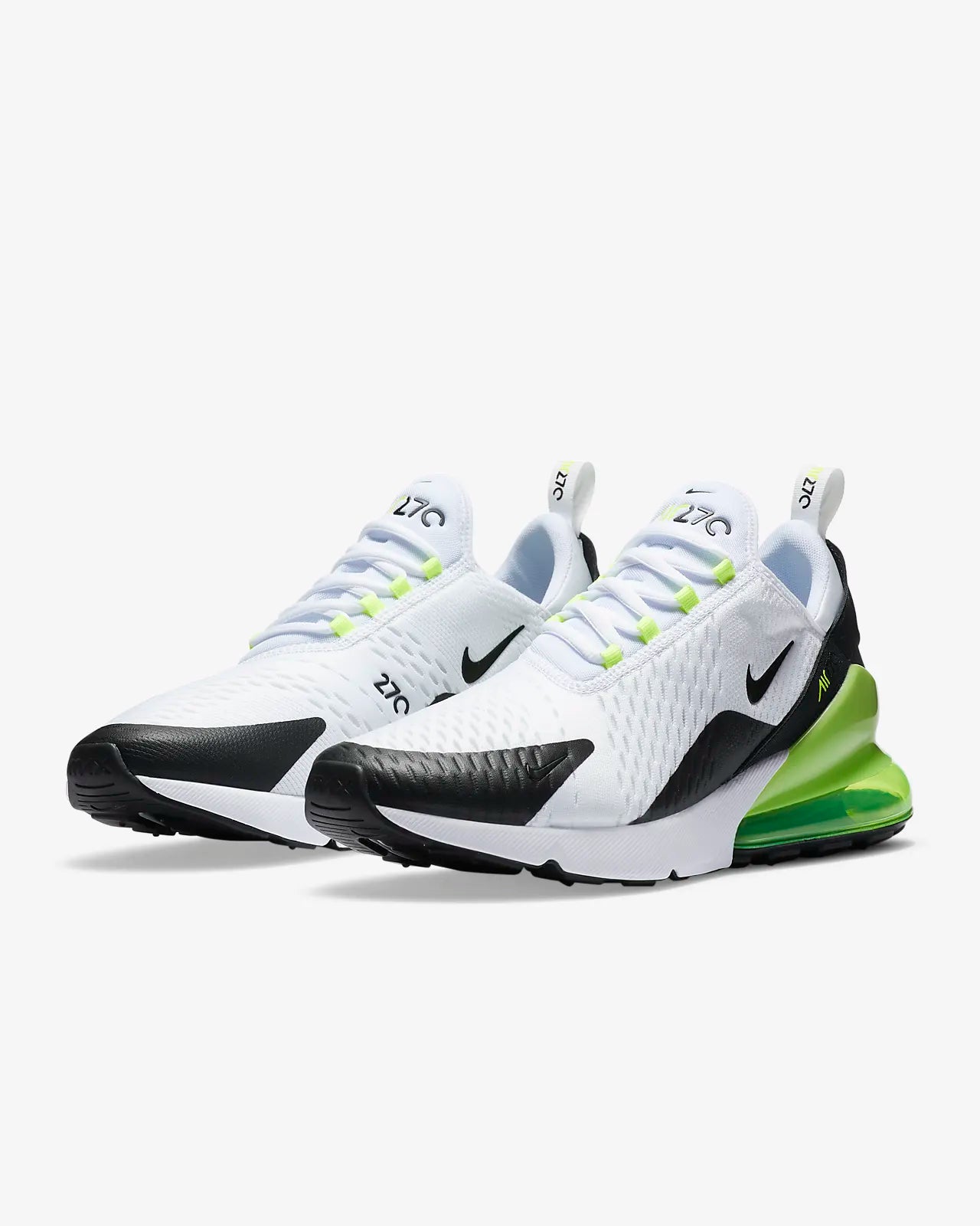 Nike Air Max 270 White Black Volt DC0957 100 Perplex Shoeplex