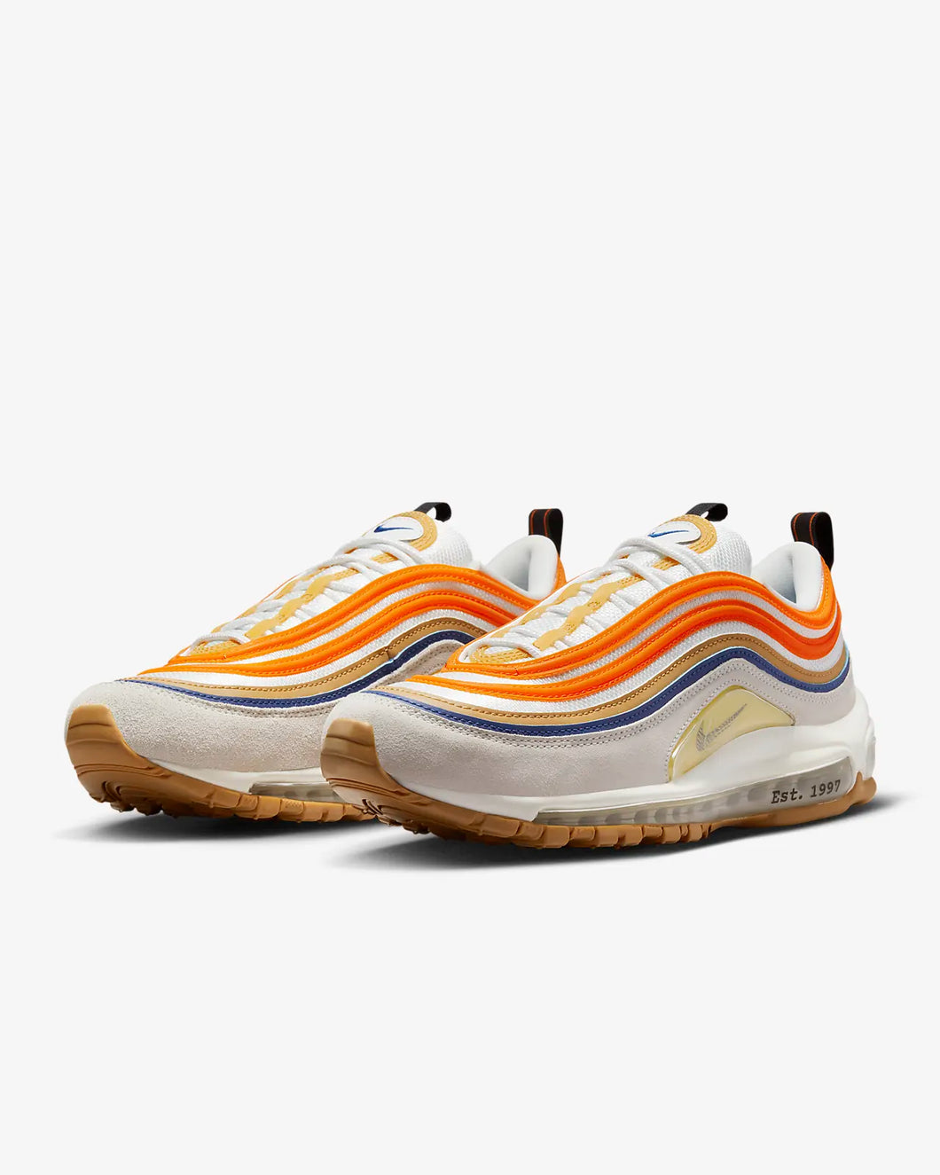Nike air max 97 weiss orange sales