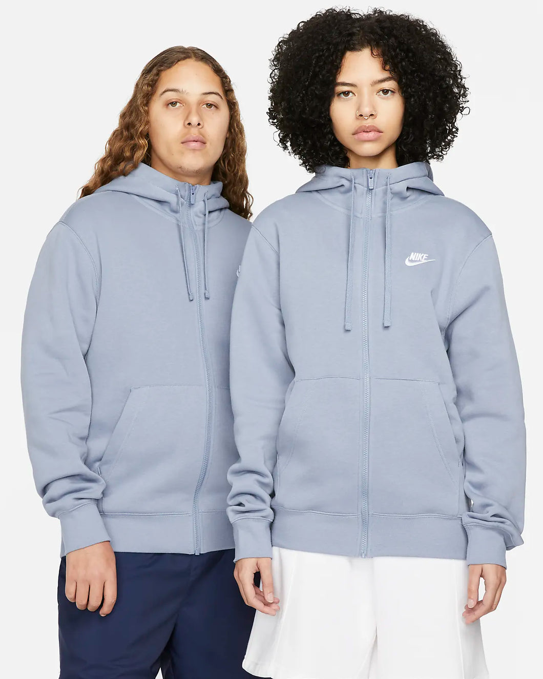 Nike Sportswear Club Full-Zip Hoodie Fleece Ashen BV2645-493