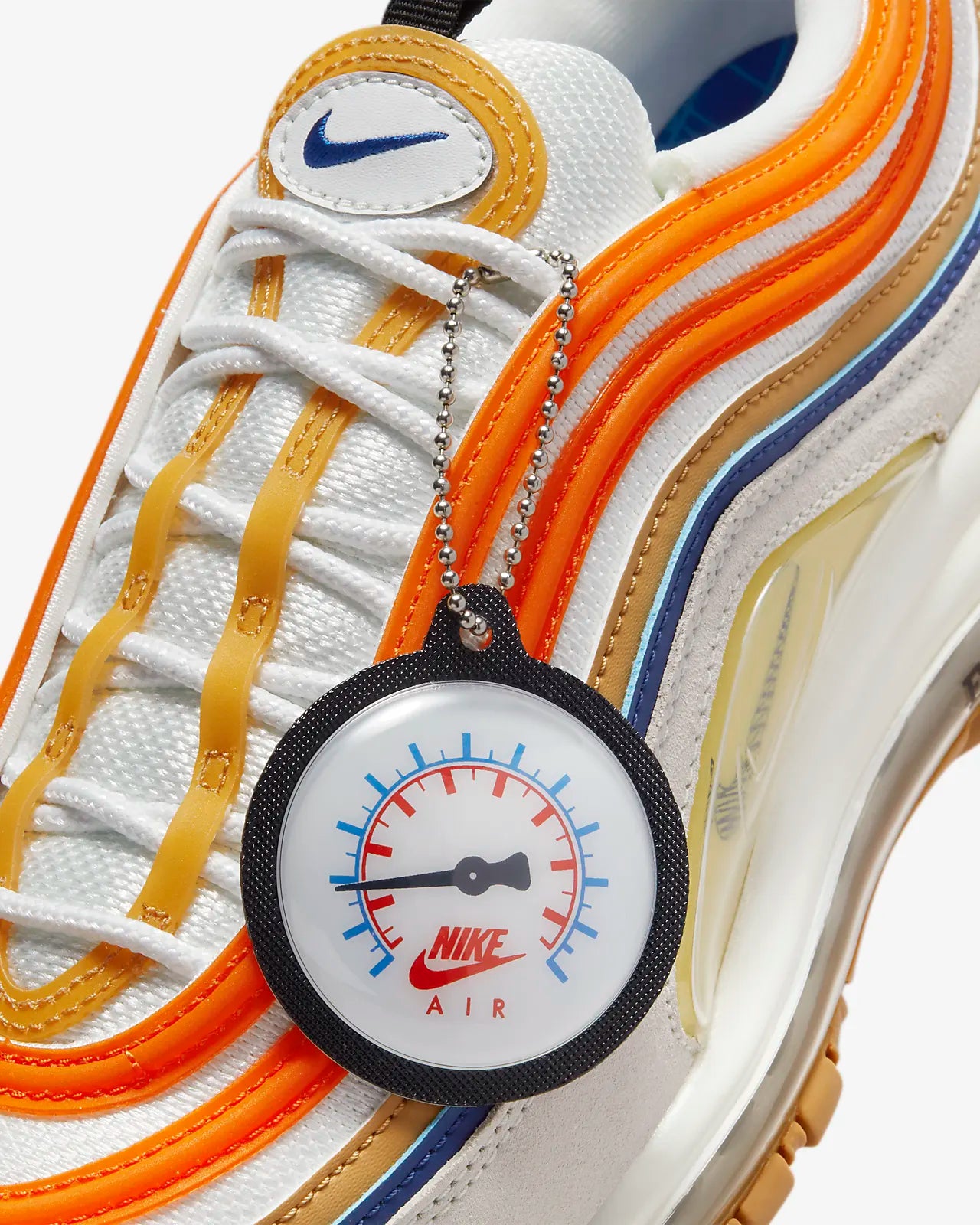 Air max 97 white orange sales