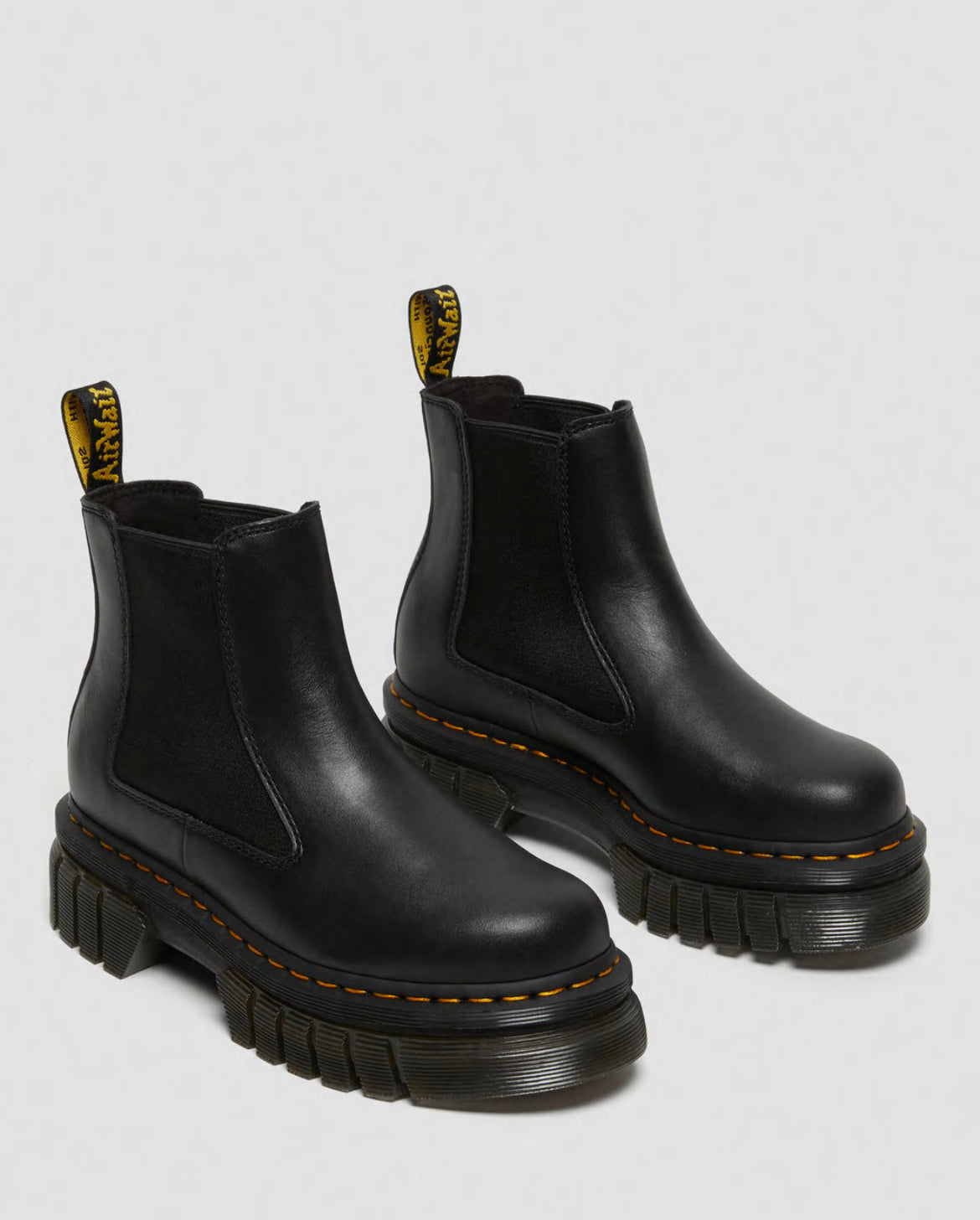 Black chelsea boots platform online