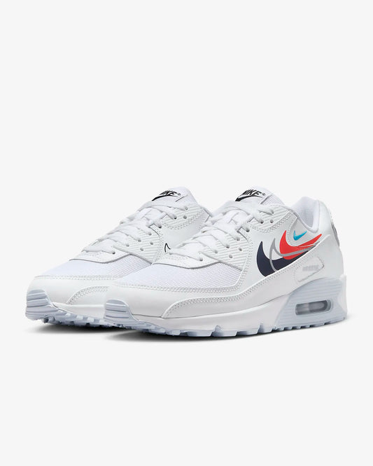Nike Air Max 90 FJ4223-100 White Navy Crimson