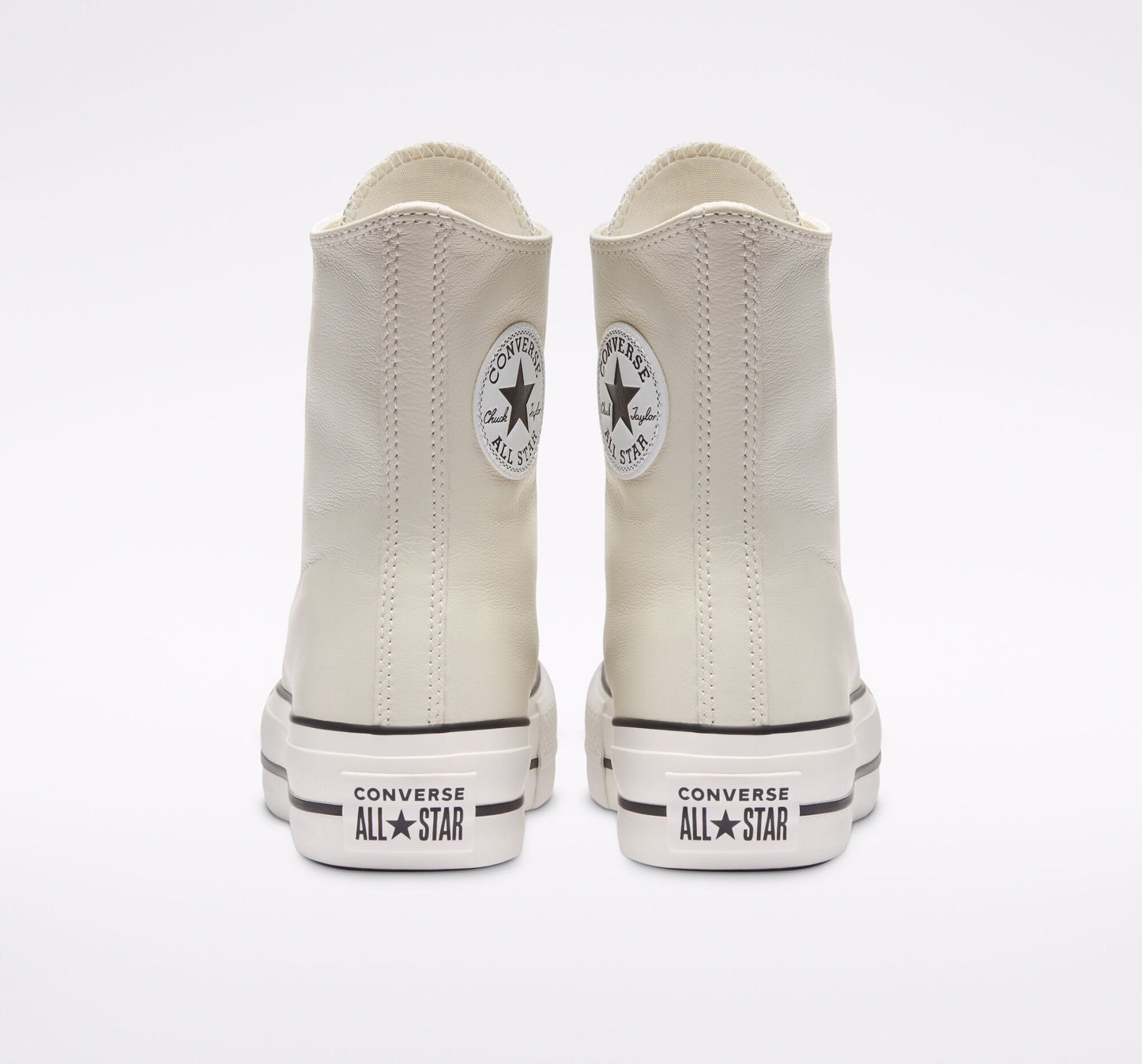CONVERSE CHUCK PLATEAU EXTRA HIGH LIFT EGRET LEATHER