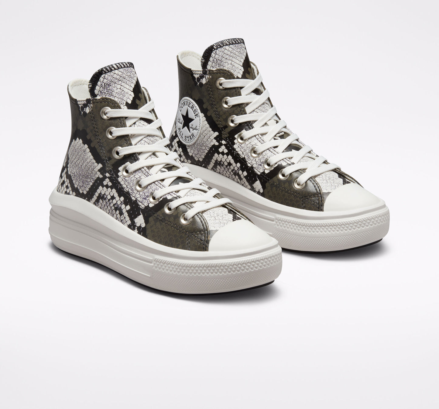CONVERSE CHUCK TAYLOR ALL STAR MOVE SNAKE EGRET/BLACK PLATEAU