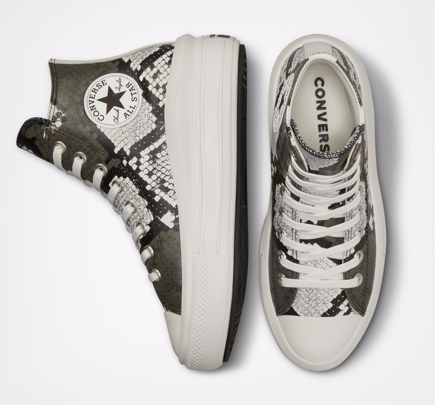 CONVERSE CHUCK TAYLOR ALL STAR MOVE SNAKE EGRET/BLACK PLATEAU