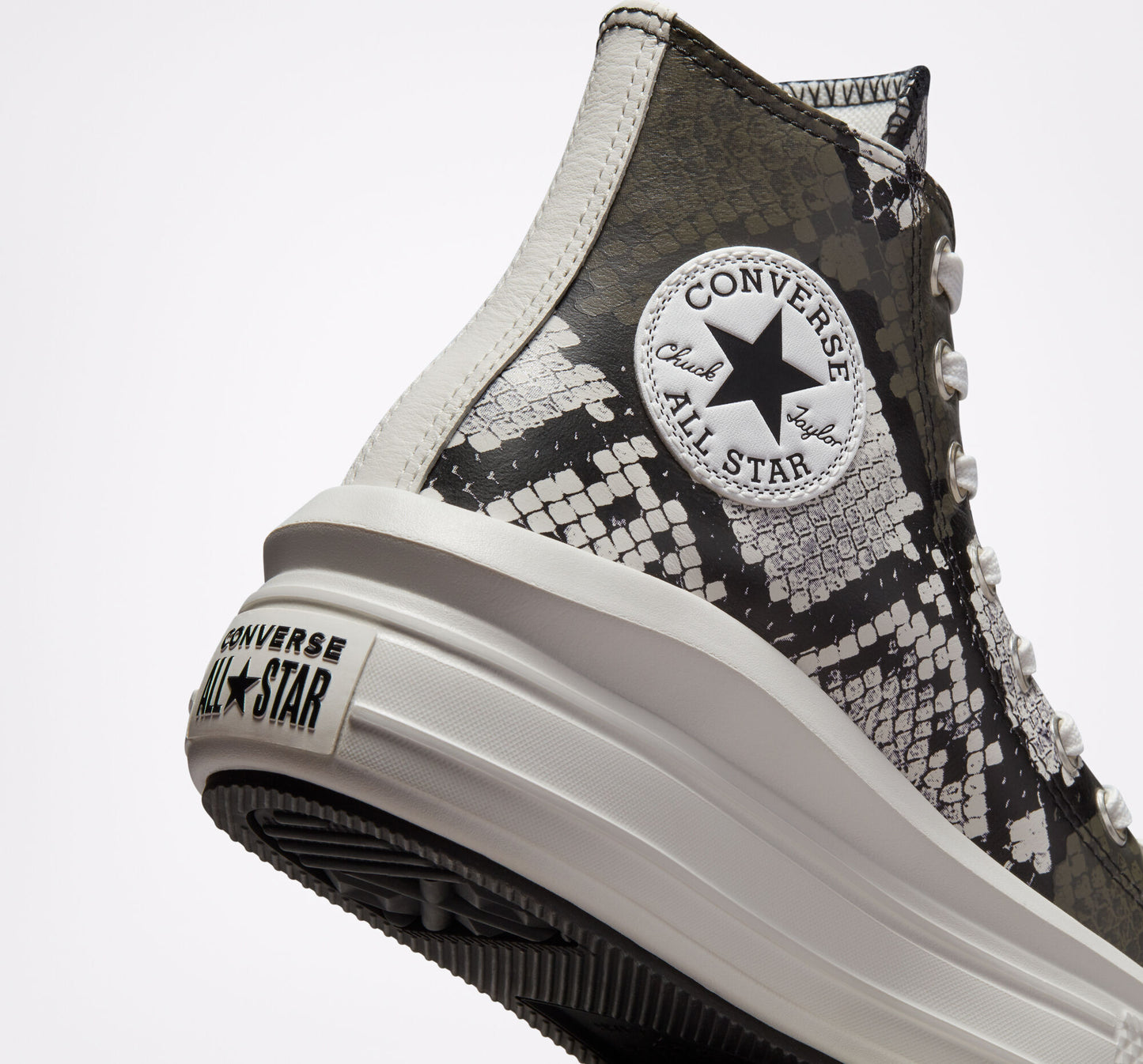 CONVERSE CHUCK TAYLOR ALL STAR MOVE SNAKE EGRET/BLACK PLATEAU