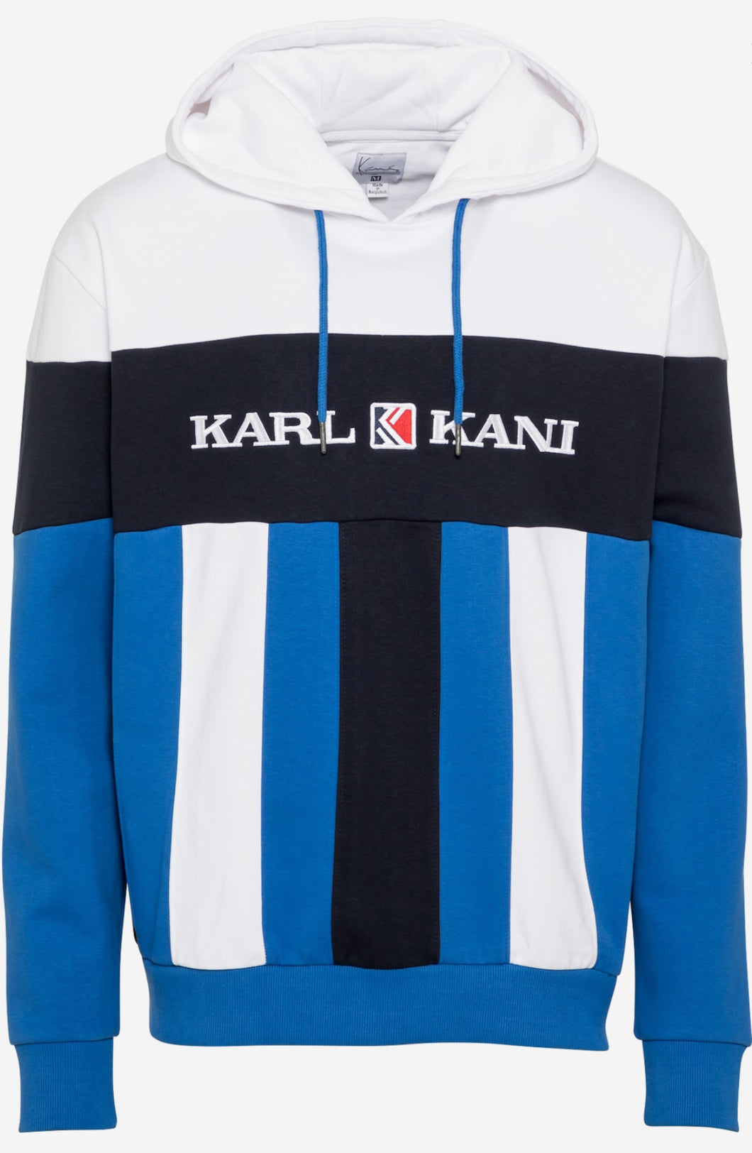 Karl Kani Retro Block Hoodie blue white Perplex Shoeplex