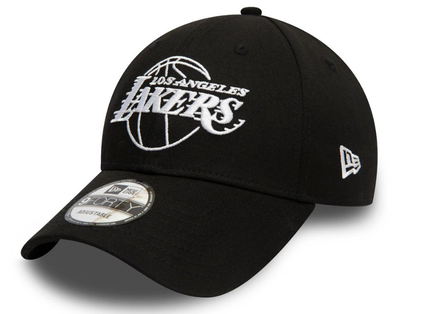 New Era Cap 9Forty Lakers NBA Essential Outline Black