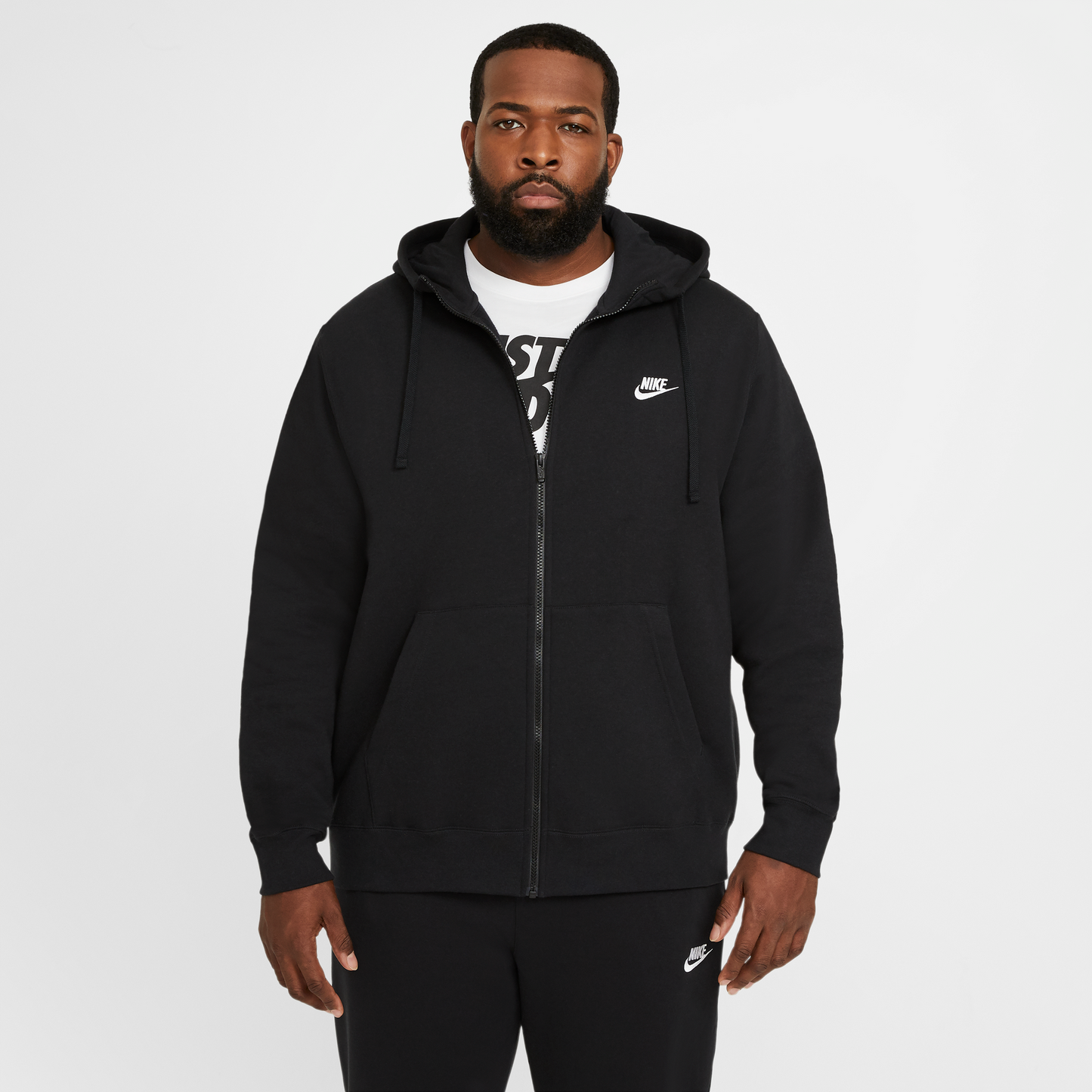 Nike Sportswear Club Full-Zip Hoodie Fleece schwarz BV2645-010