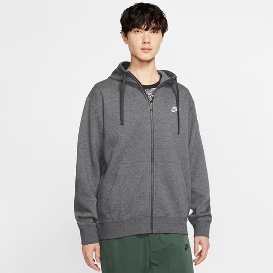 Nike Sportswear Club Full-Zip Hoodie Fleece anthrazit BV2645-071