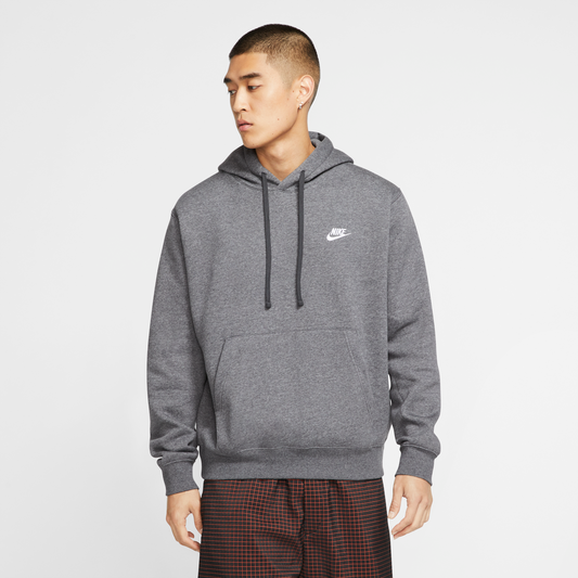 Nike Sportswear Club Pullover Hoodie Fleece anthrazit BV2654-071