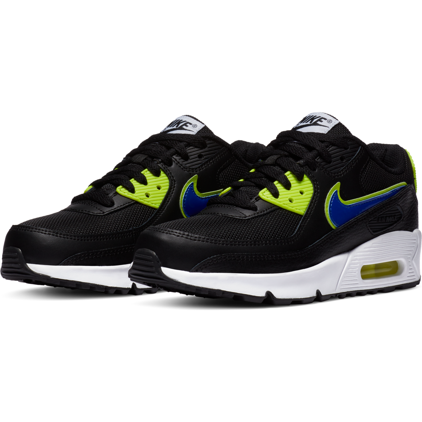 Nike Air Max 90 DA4670-001 black racer blue volt