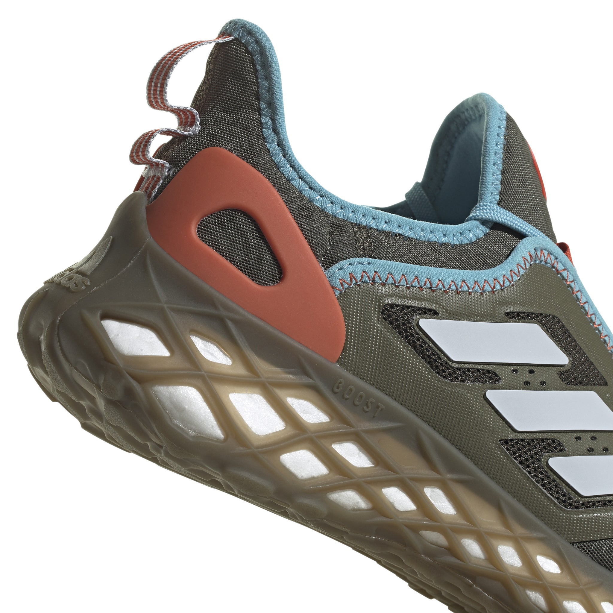 Adidas Web Boost Running olive halblue HQ6170 Perplex Shoeplex
