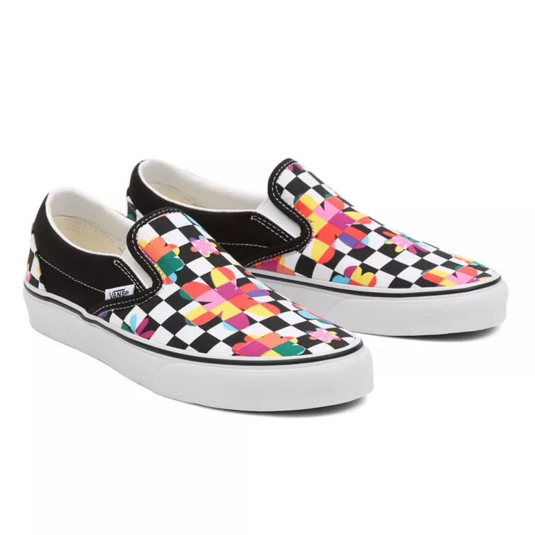 VANS Classic Slip On Floral Checkerboard VN000XG8B05