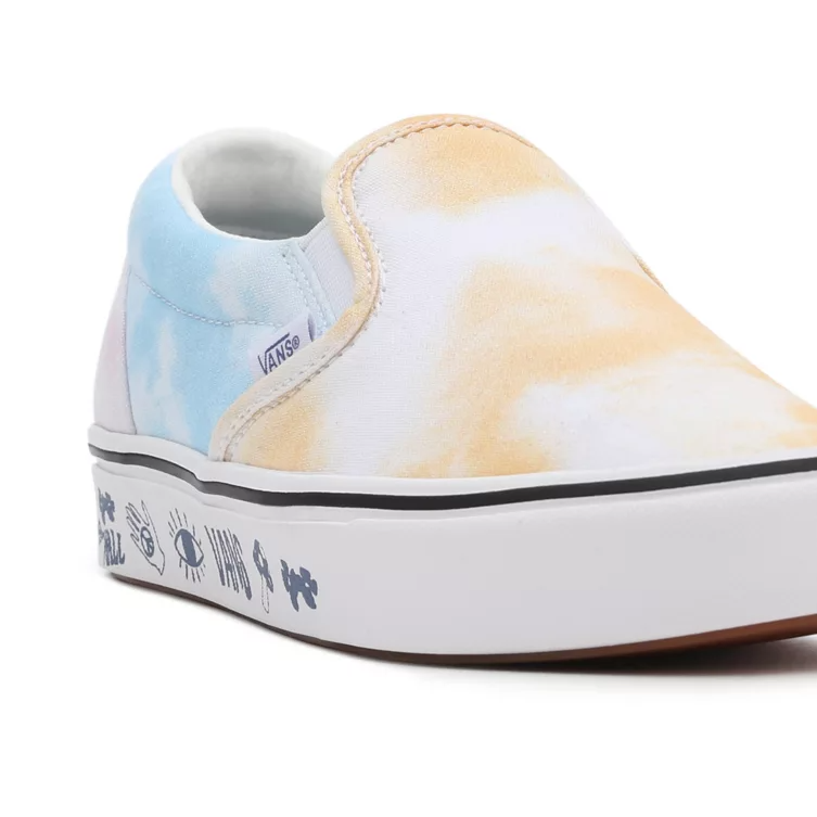 VANS Classic Slip On Pastel Tie Dye Comfycush VN0A7TNOB1Y