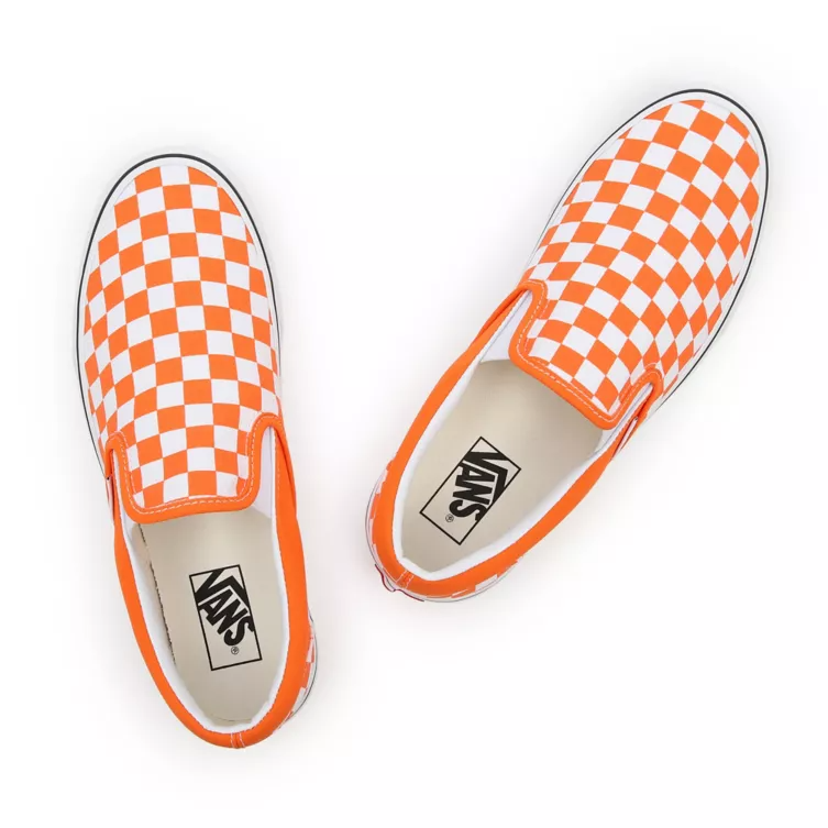 Vans Classic Slip On Checkerboard orange white VN000XG8AZZ