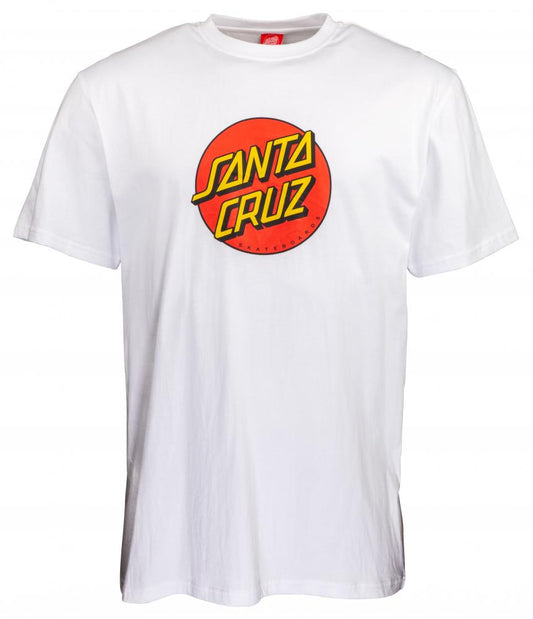 Santa Cruz T-Shirt Classic Dot weiss